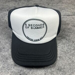 NEW 5 Seconds Of Summer Derping Since 2011 Adjustable Snapback Black Trucker Hat